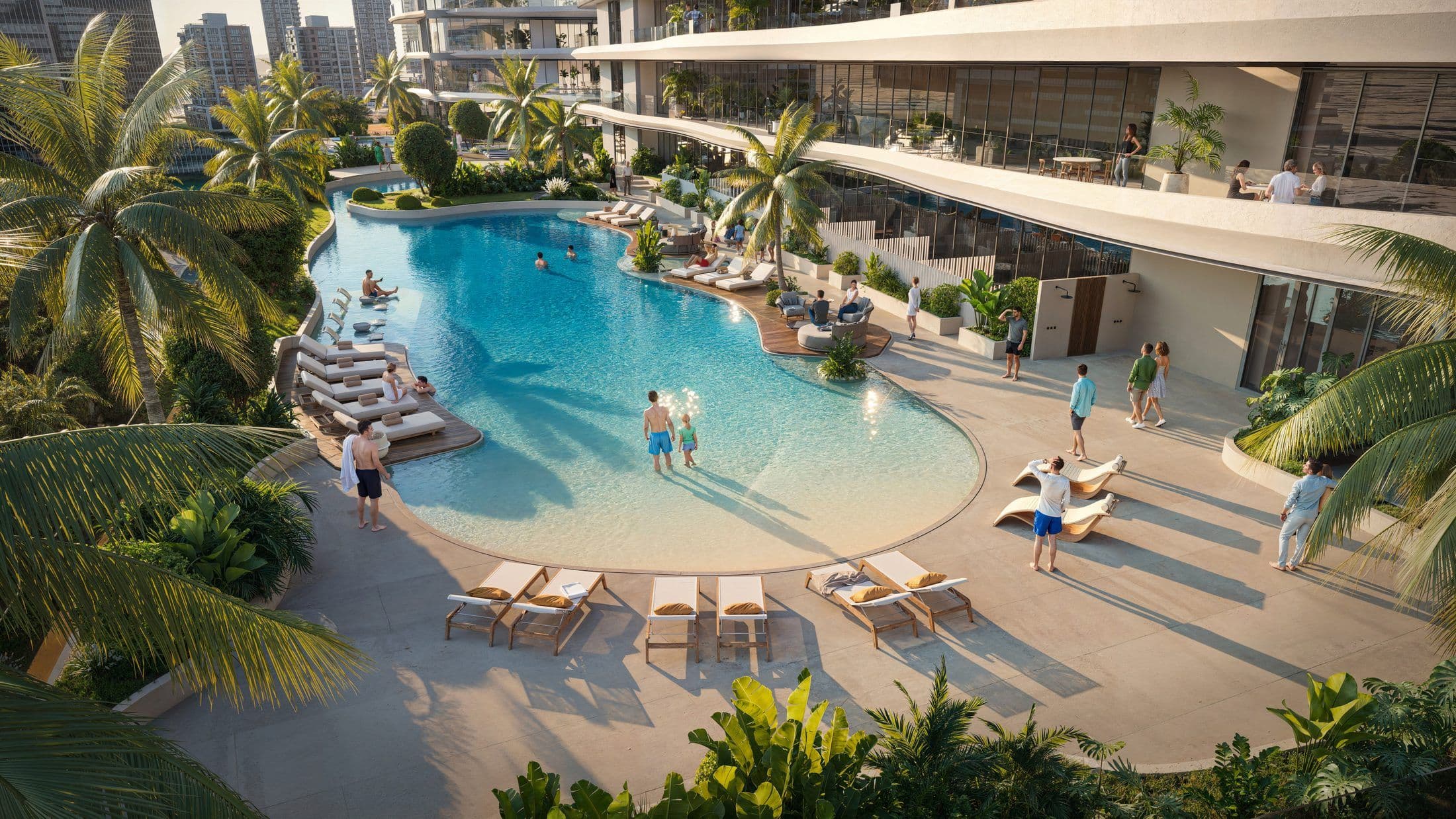 One Sky Park — Beach edge pool