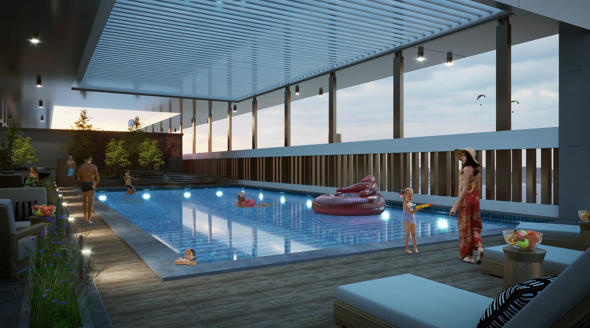 Perla 1 — Rooftop pool