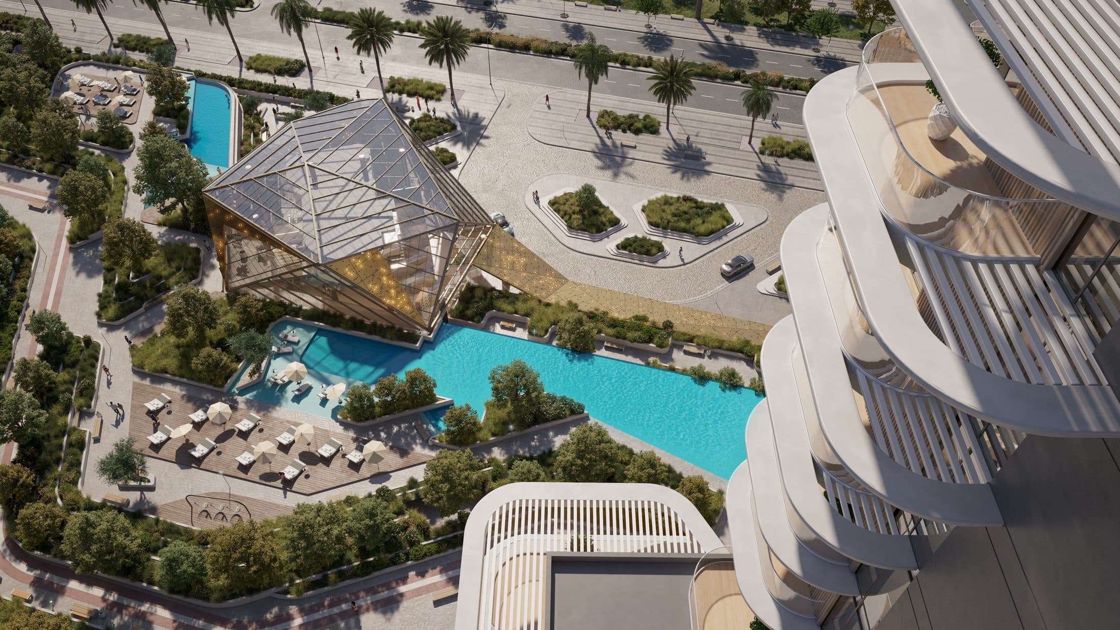 Portside Square — Pool view
