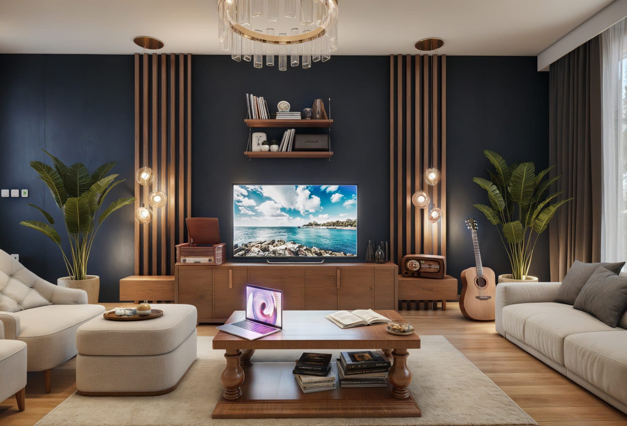 R. Hills — Living room