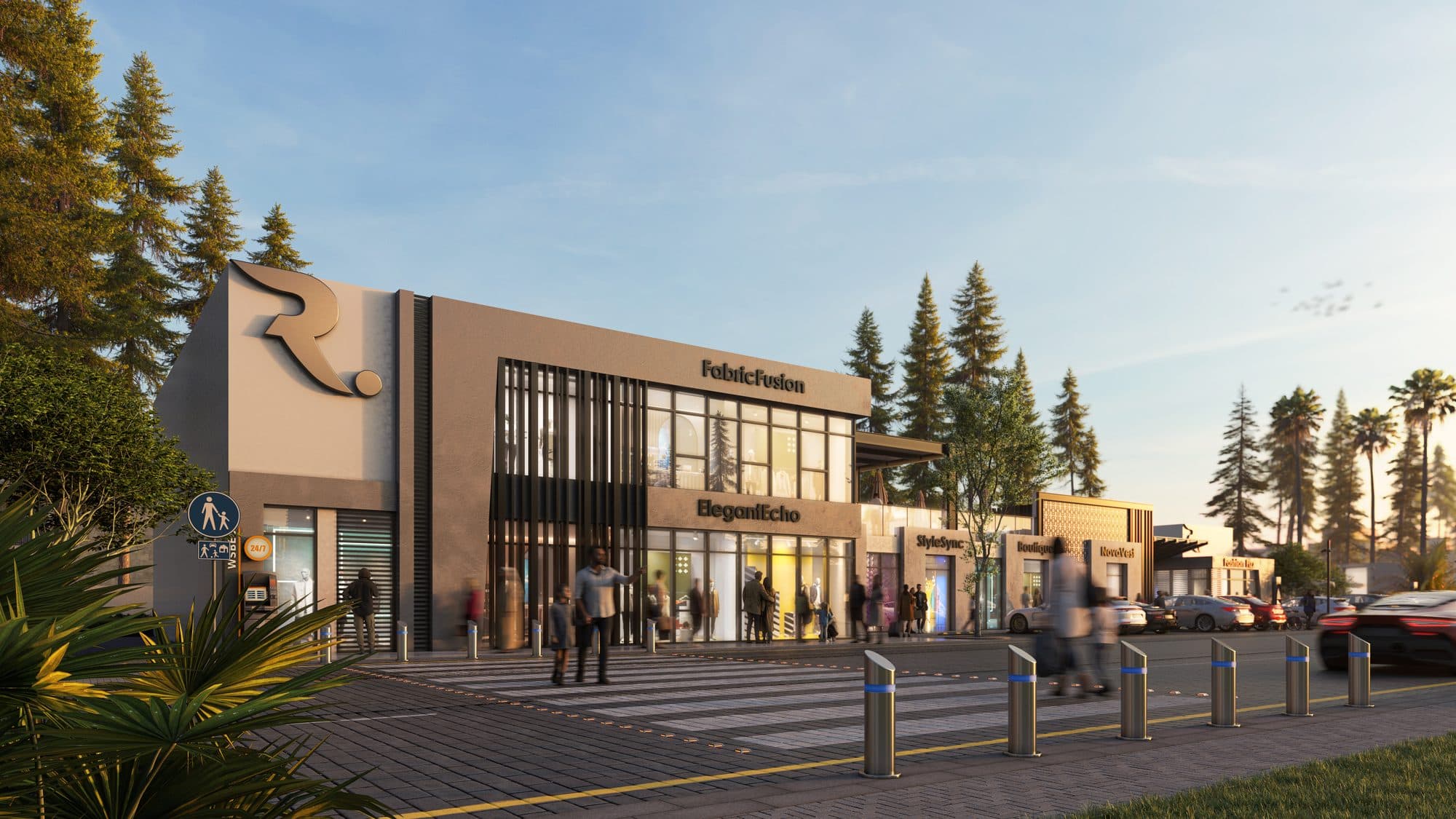 R. Hills — Retail entrance