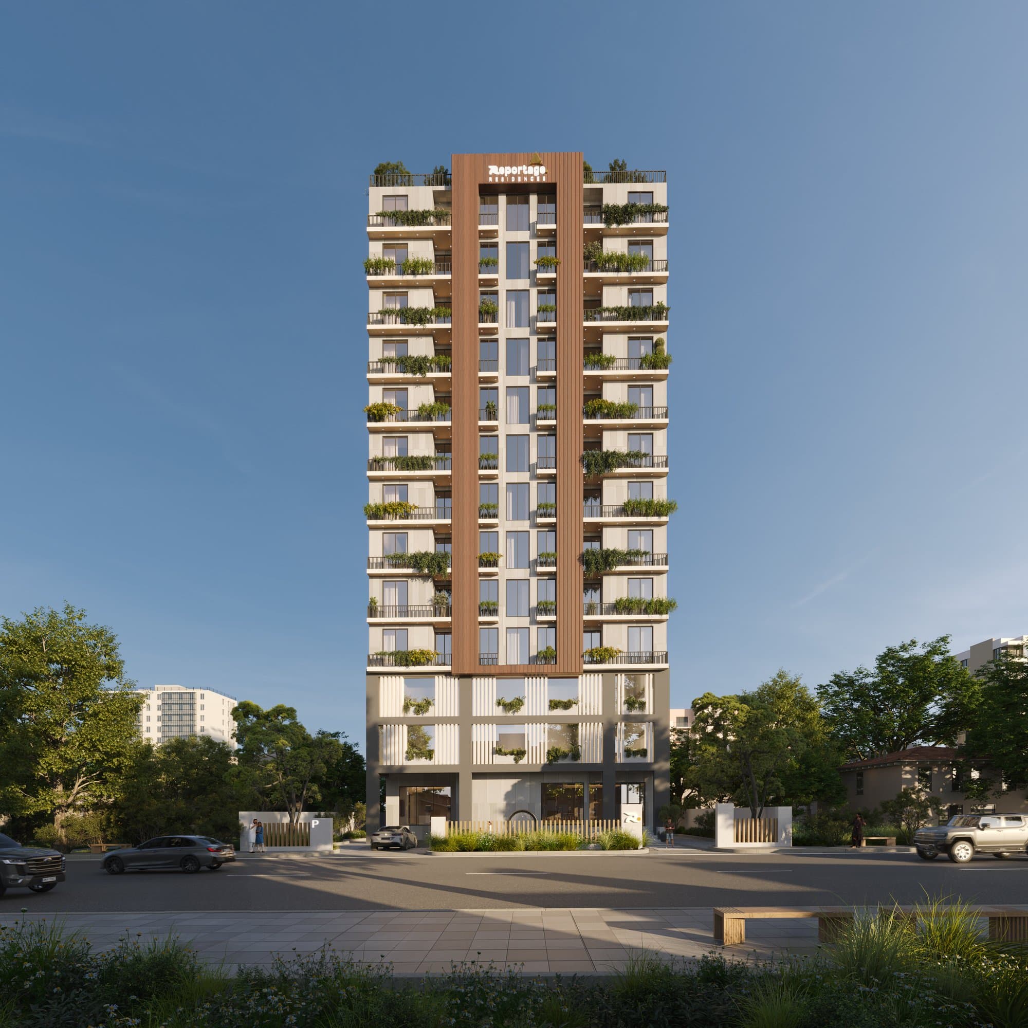 Reportage Residences — Tower elevation