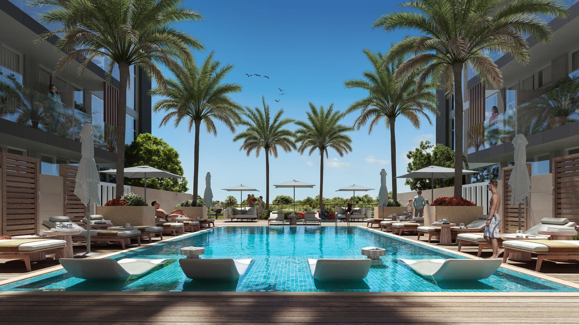 Reportage Skyline Towers — Pool