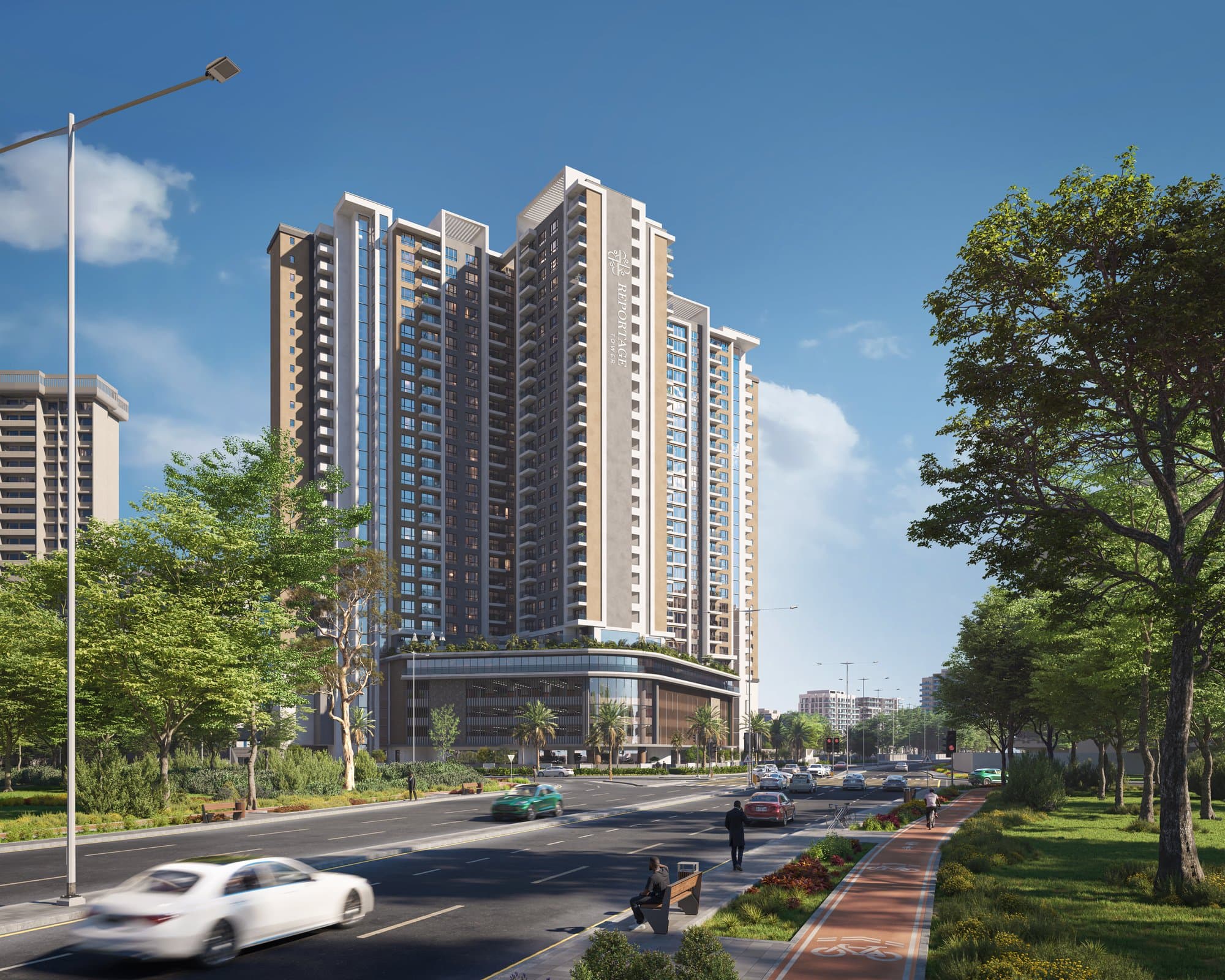 Reportage Tower — Exterior street