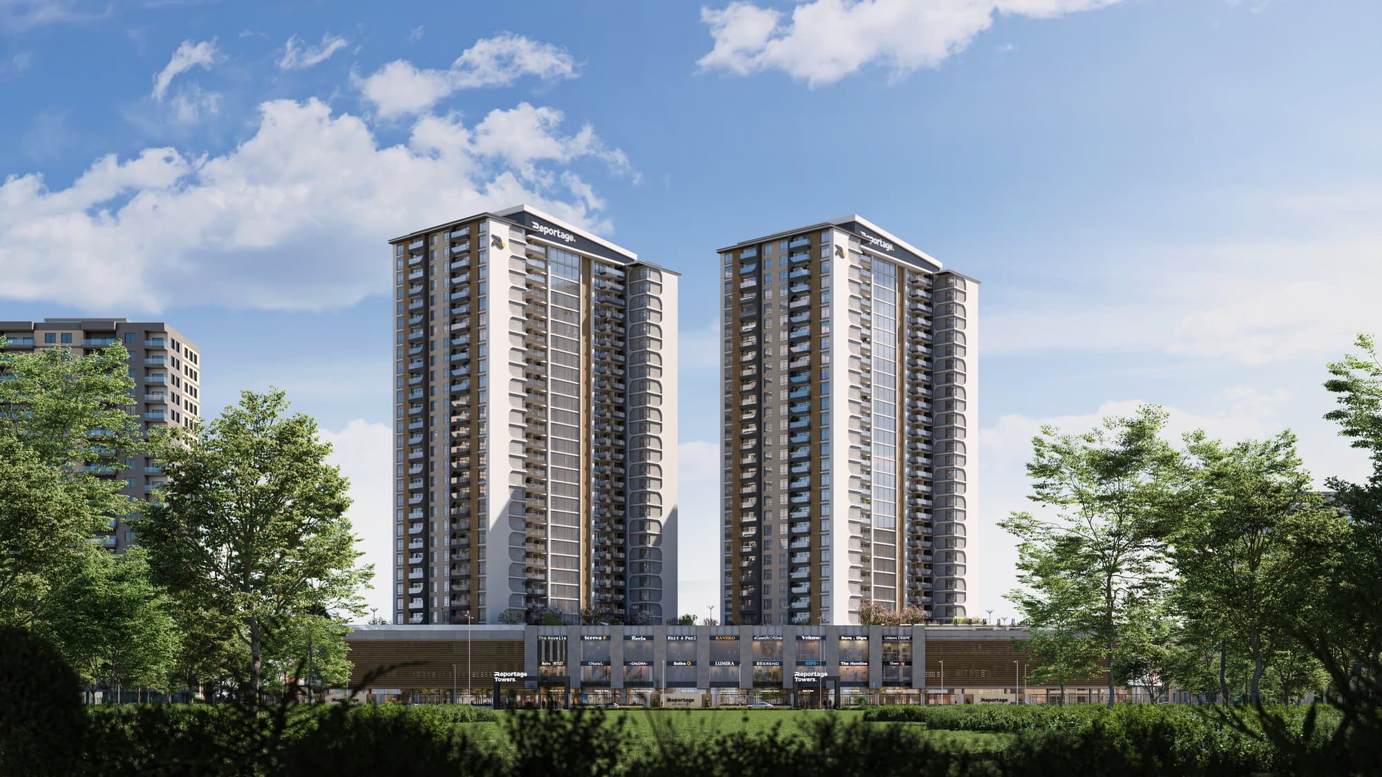 Reportage Towers — Exterior day