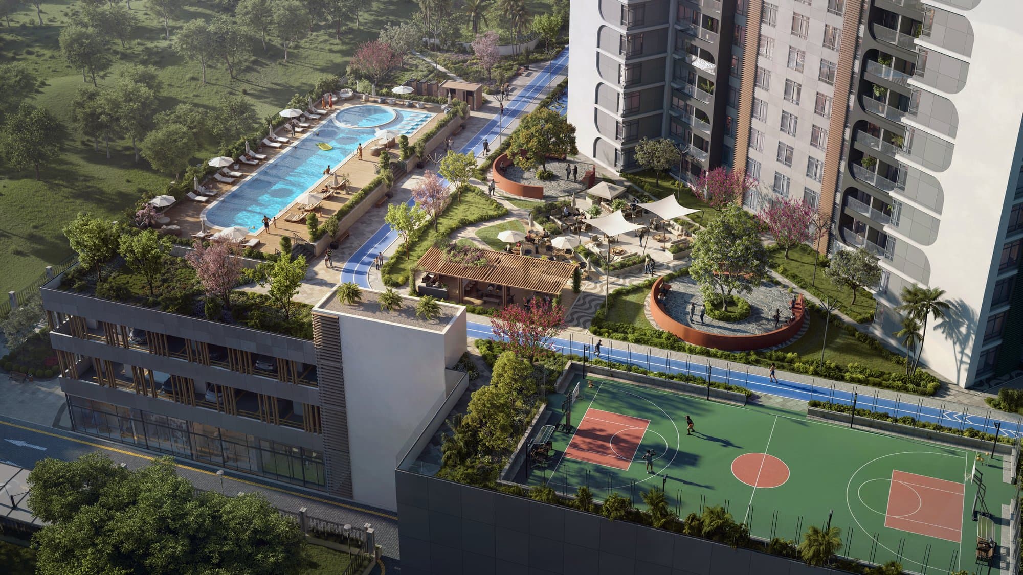 Reportage Towers — Rooftop amenities