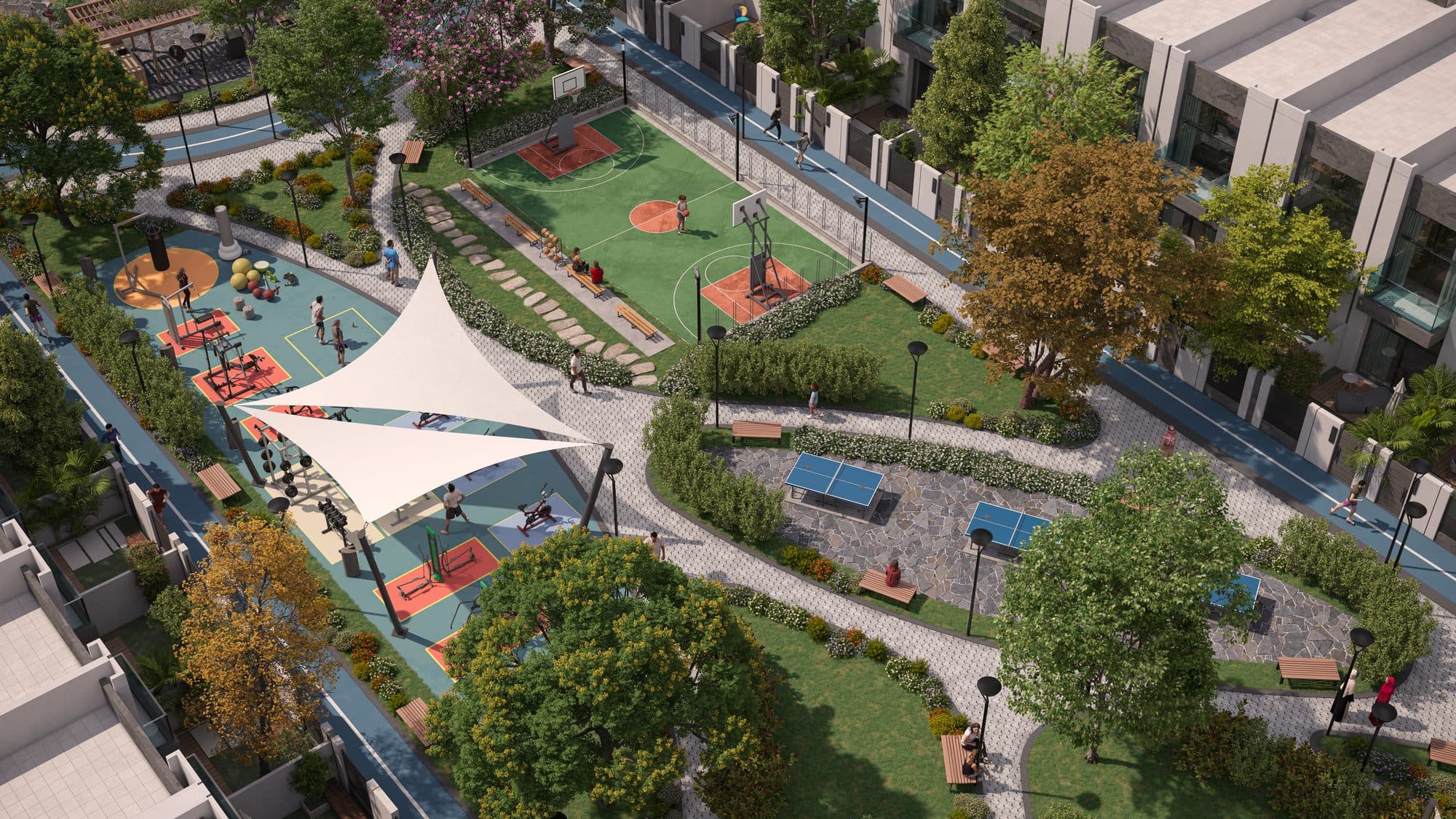 Reportage Village — Sports court