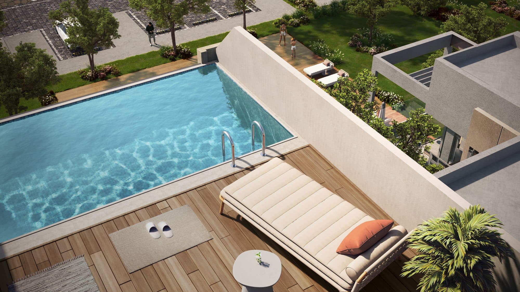 Reportage Village Abu Dhabi — Private pool