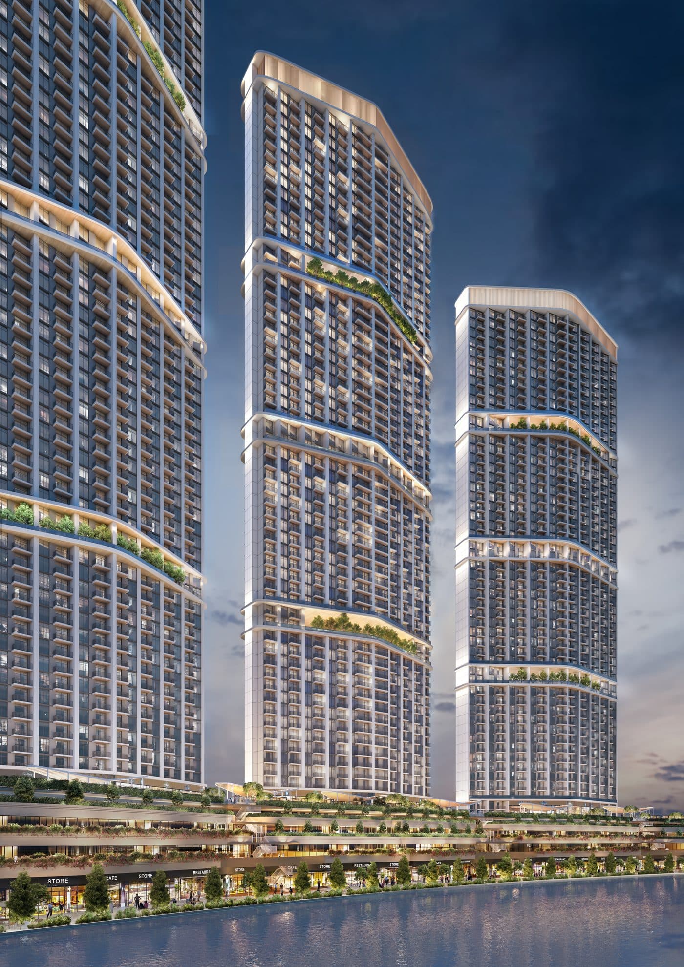 320 Riverside Crescent — Exterior night