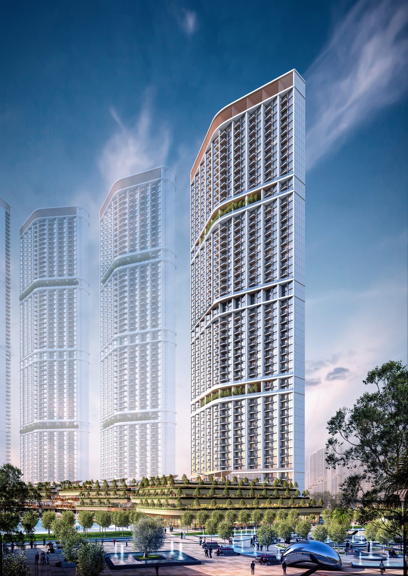 330 Riverside Crescent — Exterior plaza
