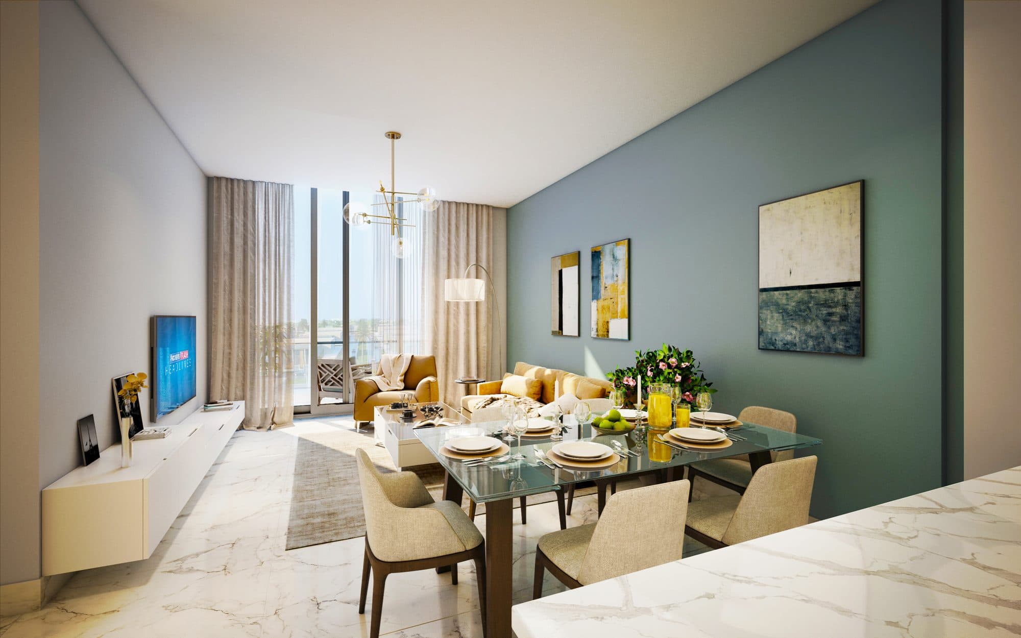 Rukan Tower — Living dining