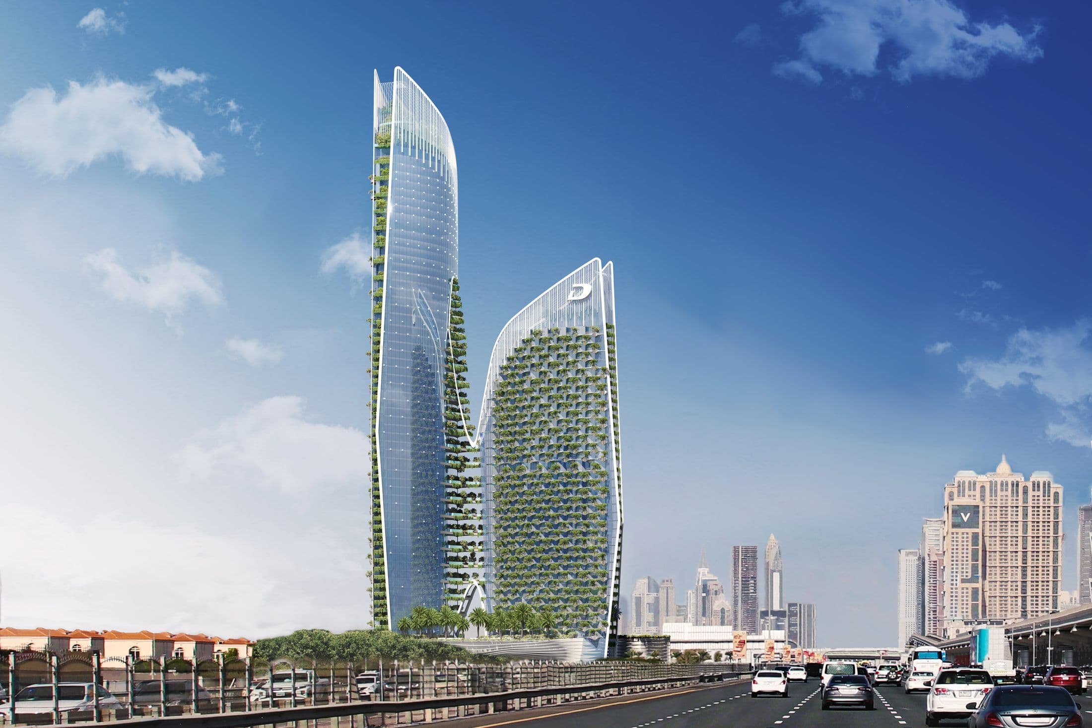 Safa One de GRISOGONO — Exterior twin towers
