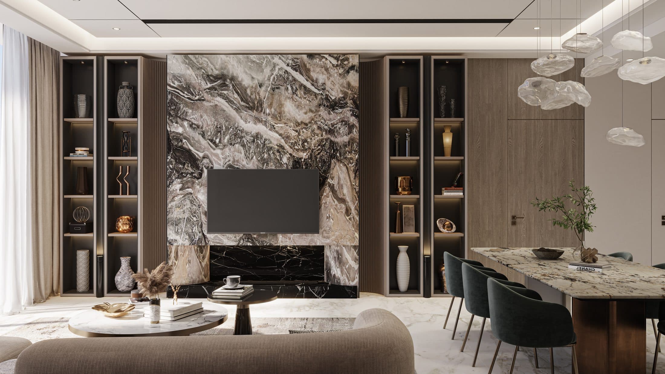 Samana Barari Heights — Living room