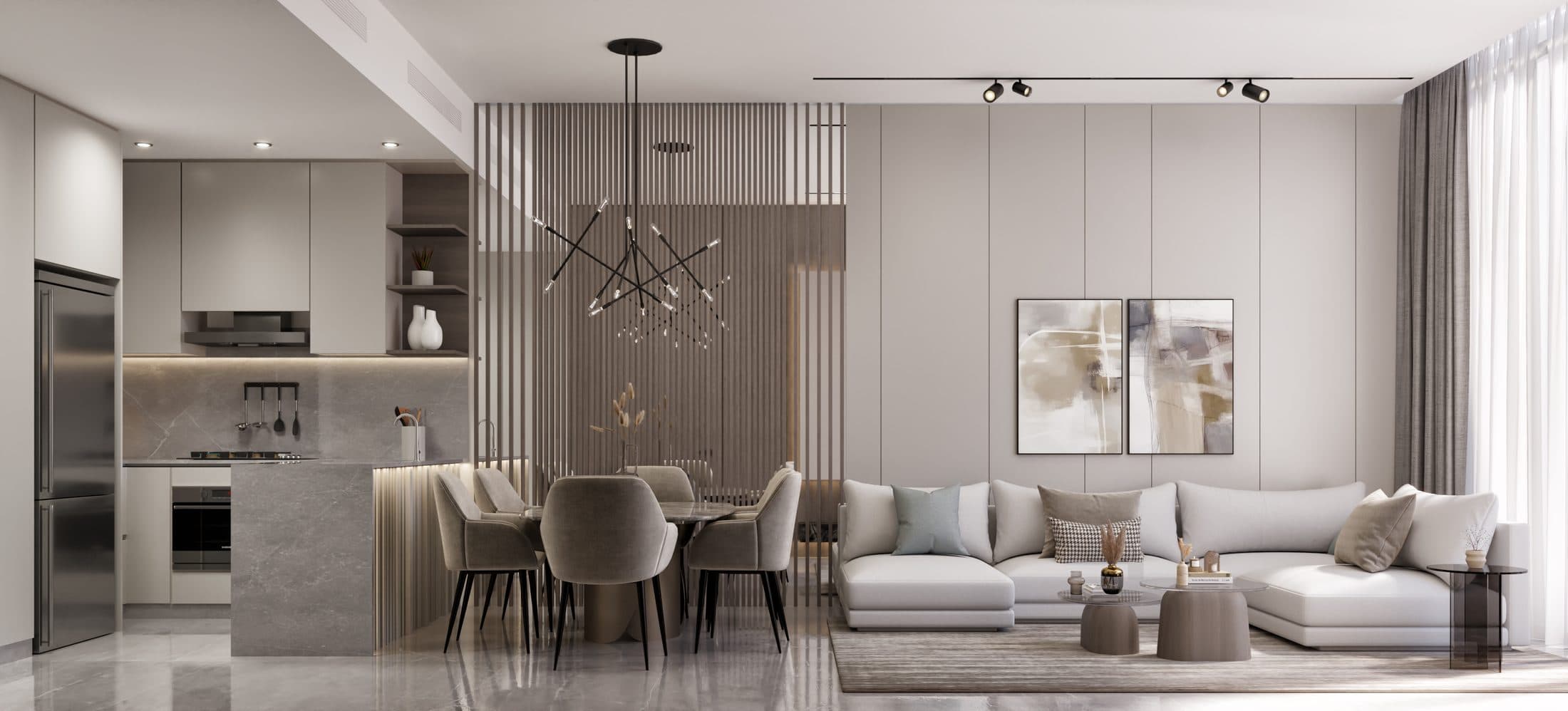 Samana Barari Twin Towers — Living room