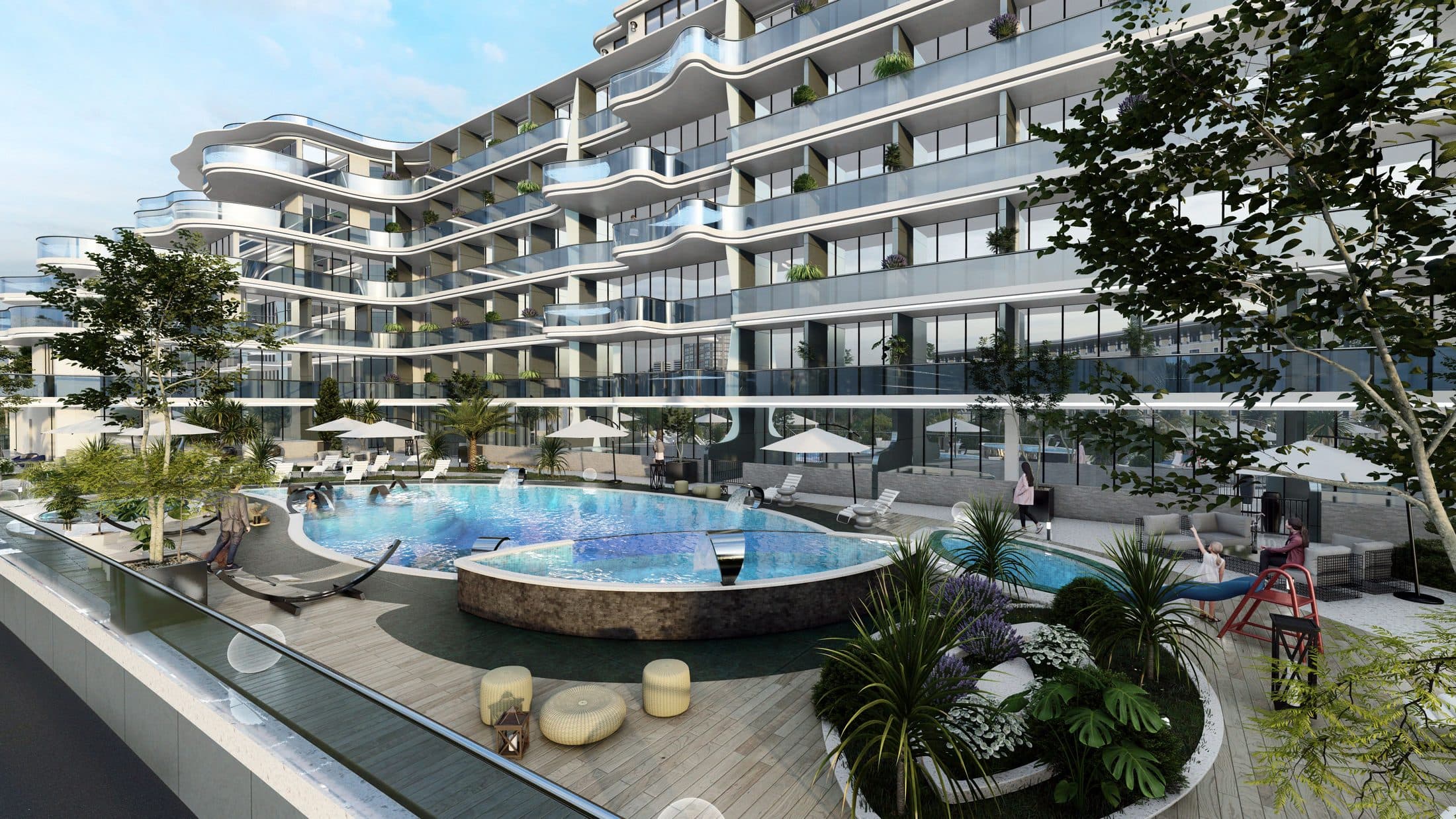 Samana Park Views — Pool deck
