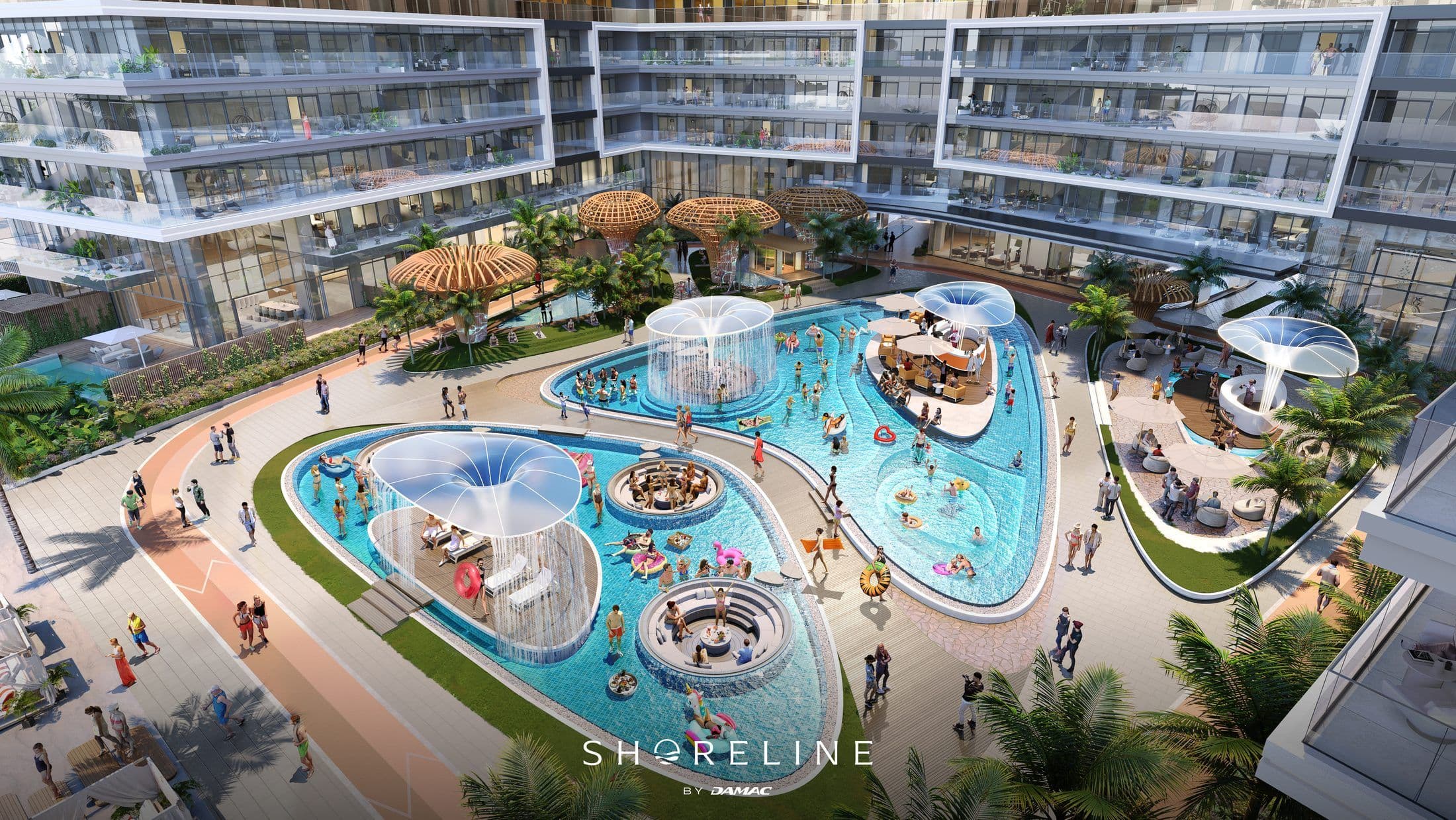 Shoreline by DAMAC — Pool deck