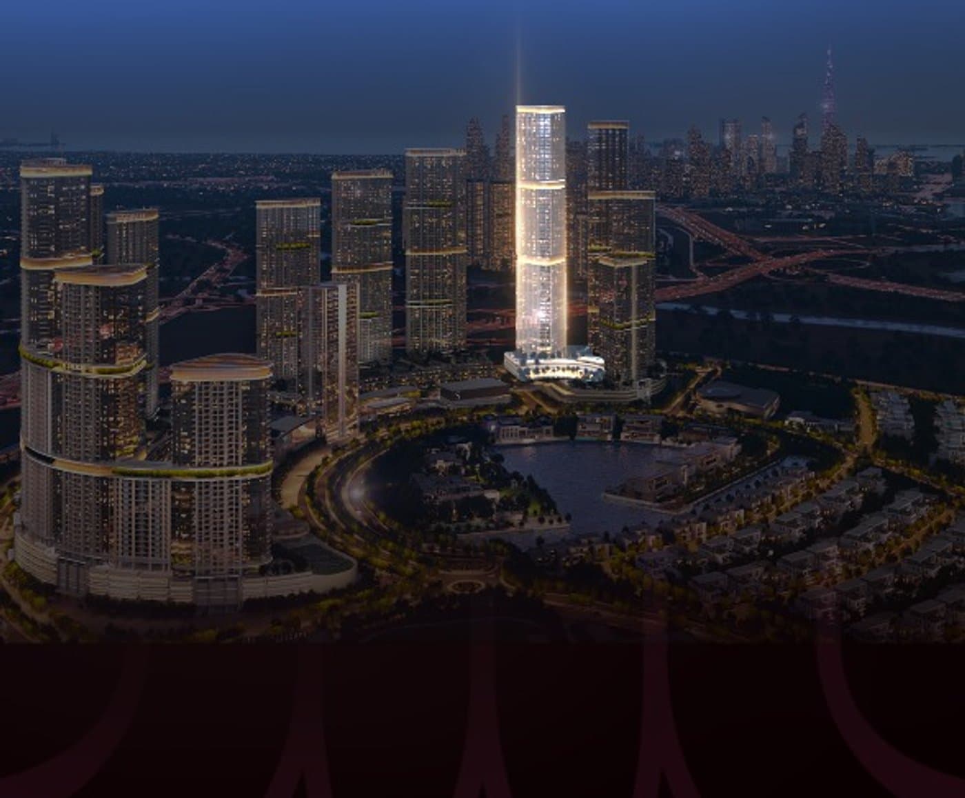 Skyvue Altier — Night skyline