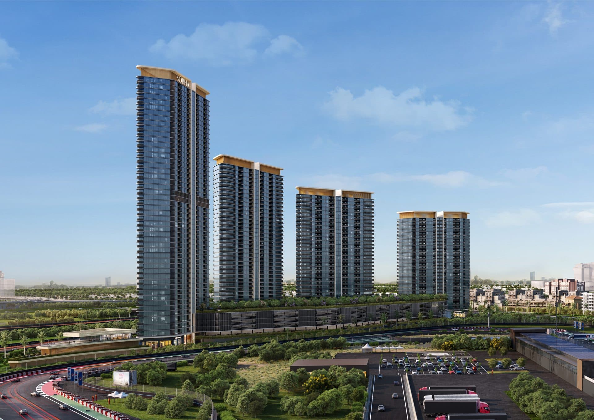 Sobha Solis — Racetrack towers