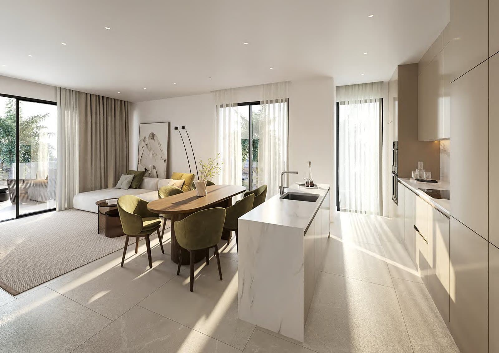 Sunway Residence — Living kitchen