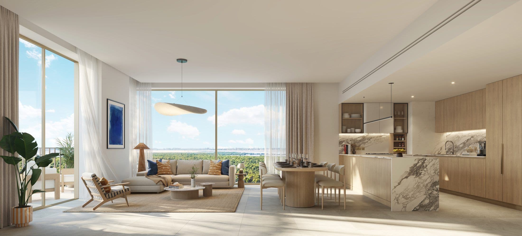 The Beach House Fahid — Living kitchen