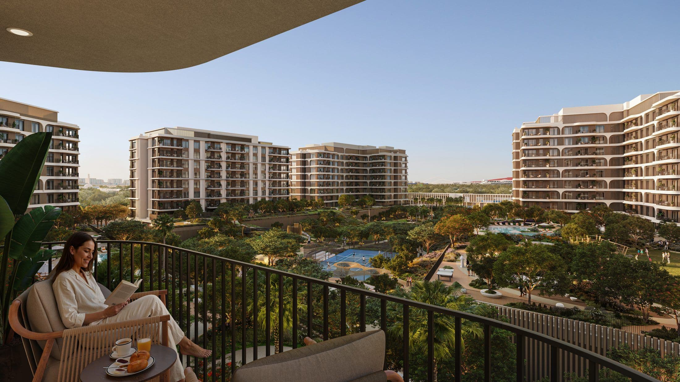 The Canopies at Yas Point — Balcony park view