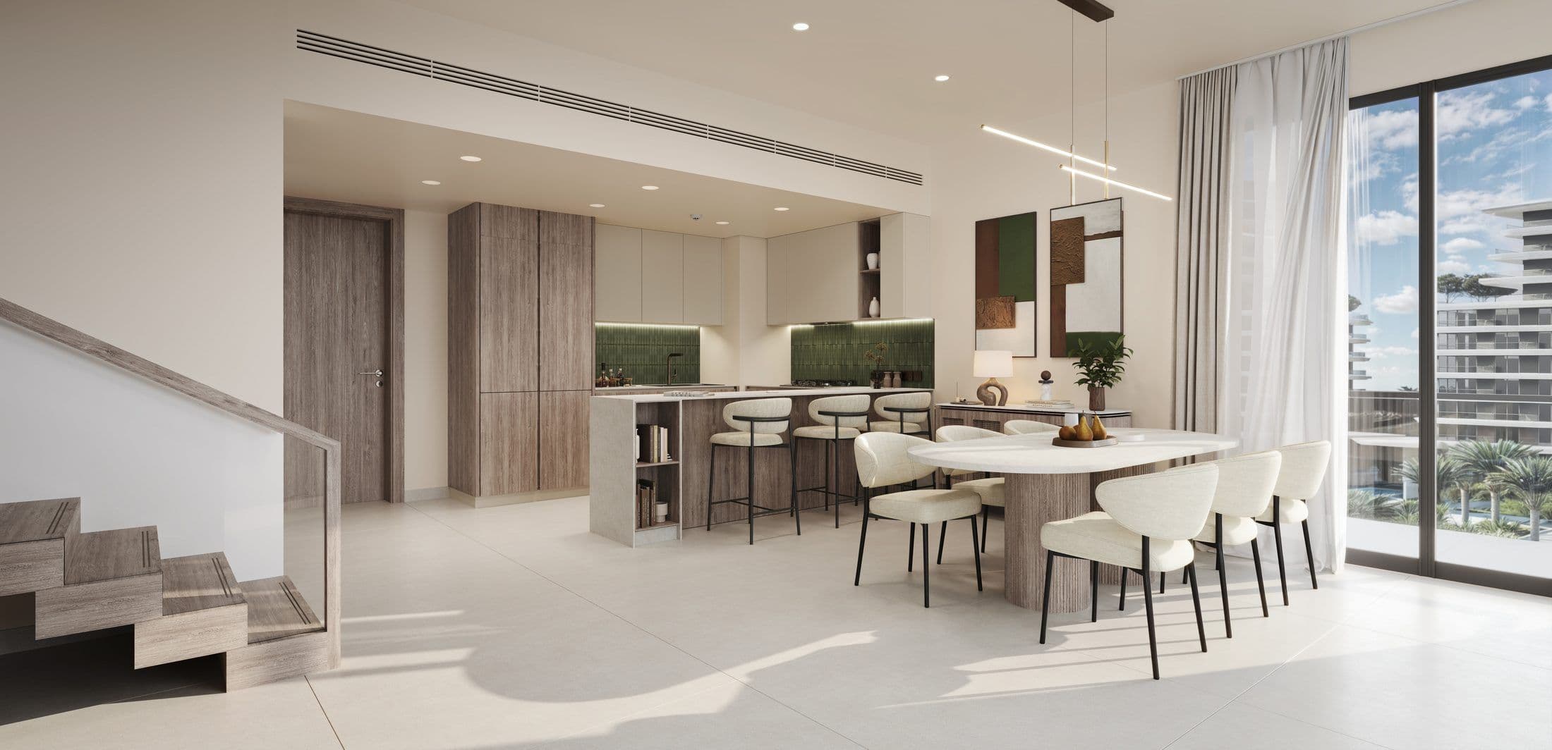 The Wilds Residences — Duplex kitchen dining