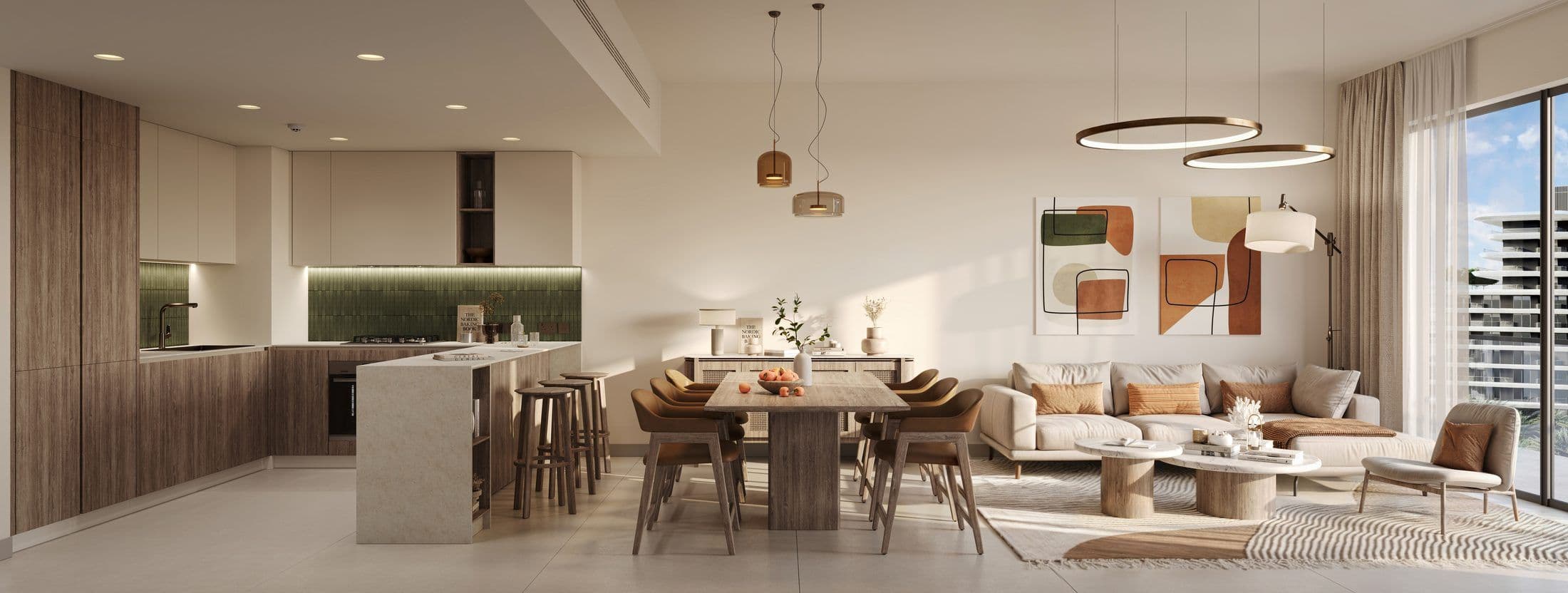 The Wilds Residences — Living kitchen
