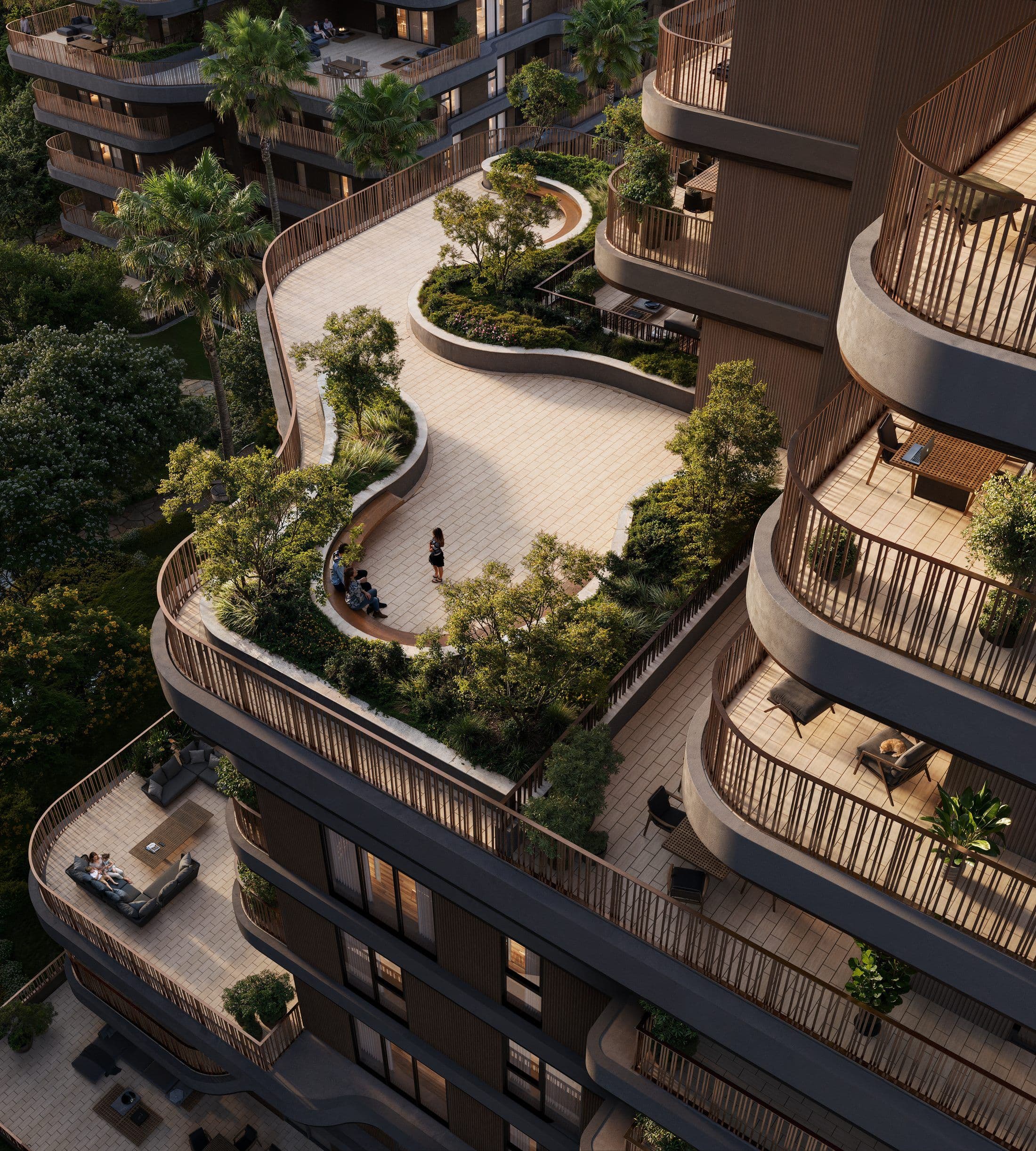 The Wilds Residences — Podium terrace