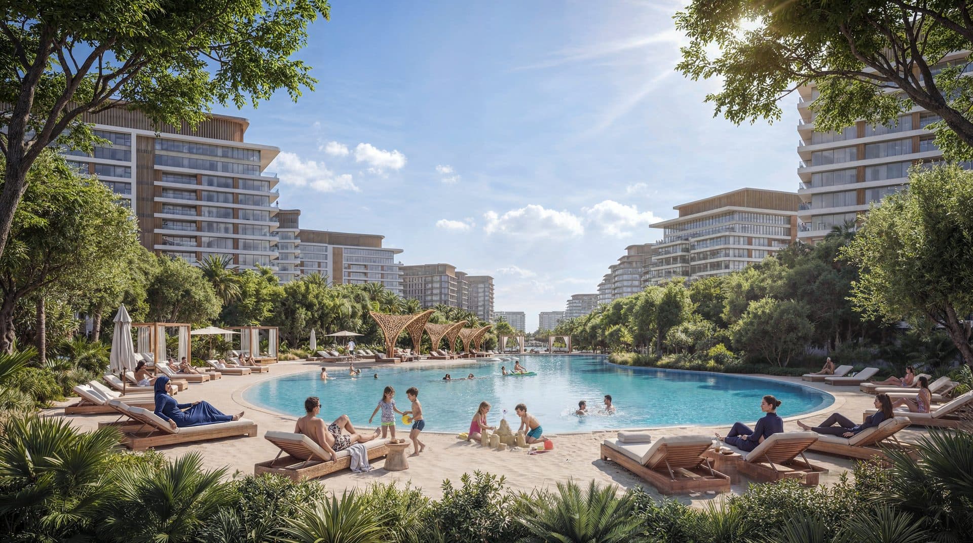 The Woods at Sobha Sanctuary — Lagoon pool