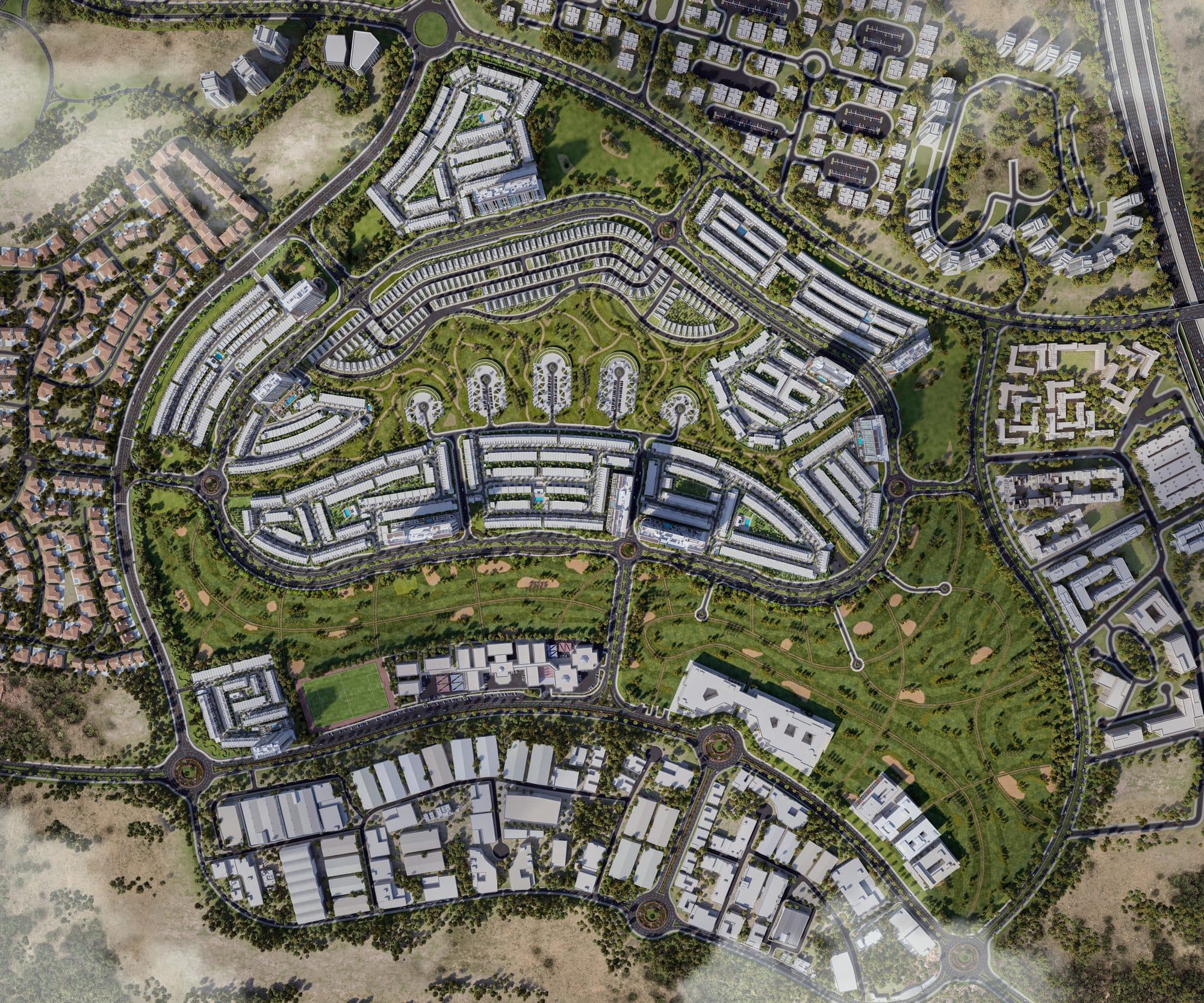 Verdana 8 — Aerial masterplan
