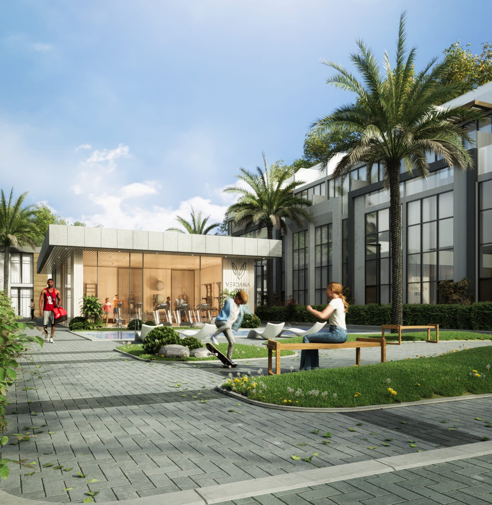 Verdana X — Clubhouse gym