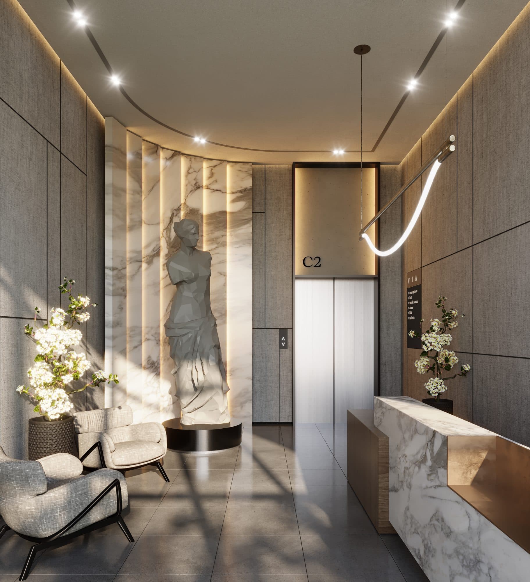 Via Montenapoleone — Lobby