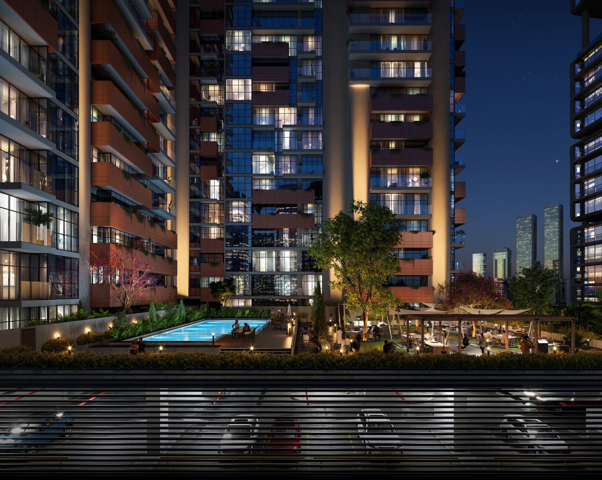 Vista 3 — Pool night