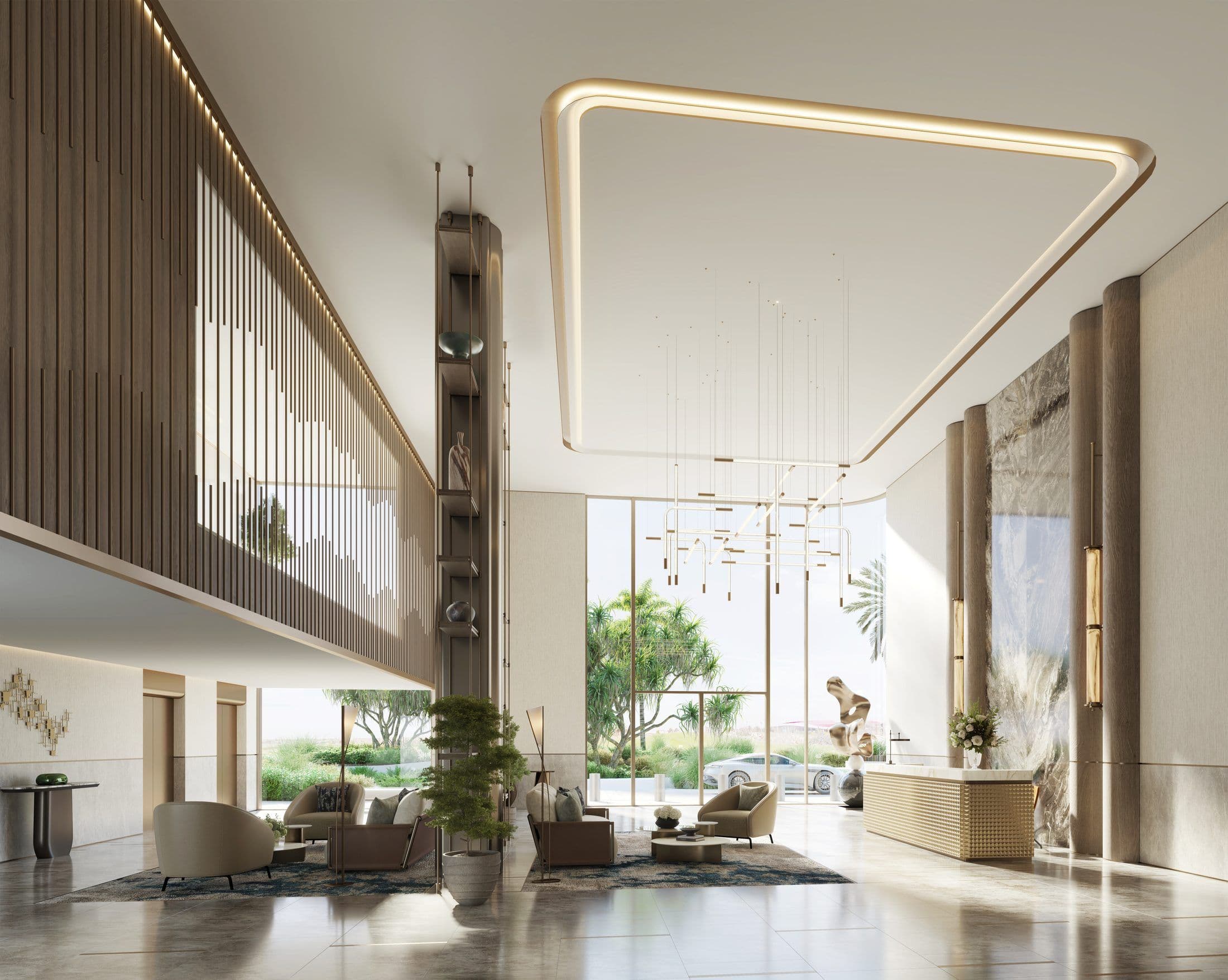 Waldorf Astoria Residences Yas — Lobby