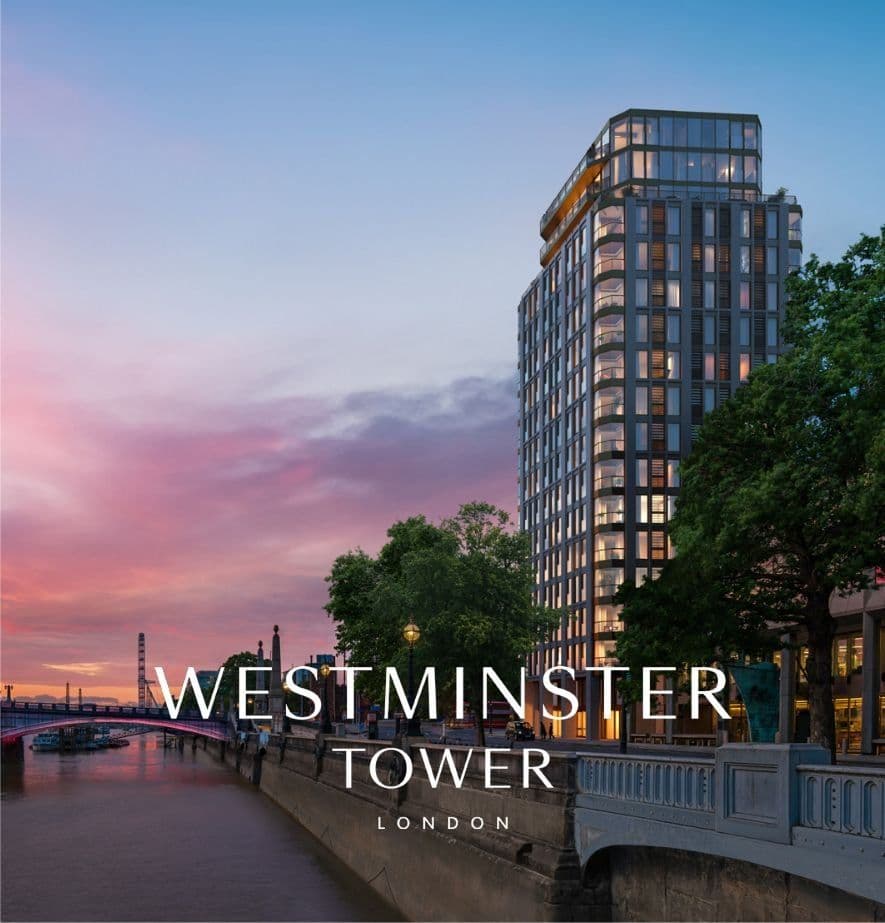 Westminster Tower — Tower exterior branded