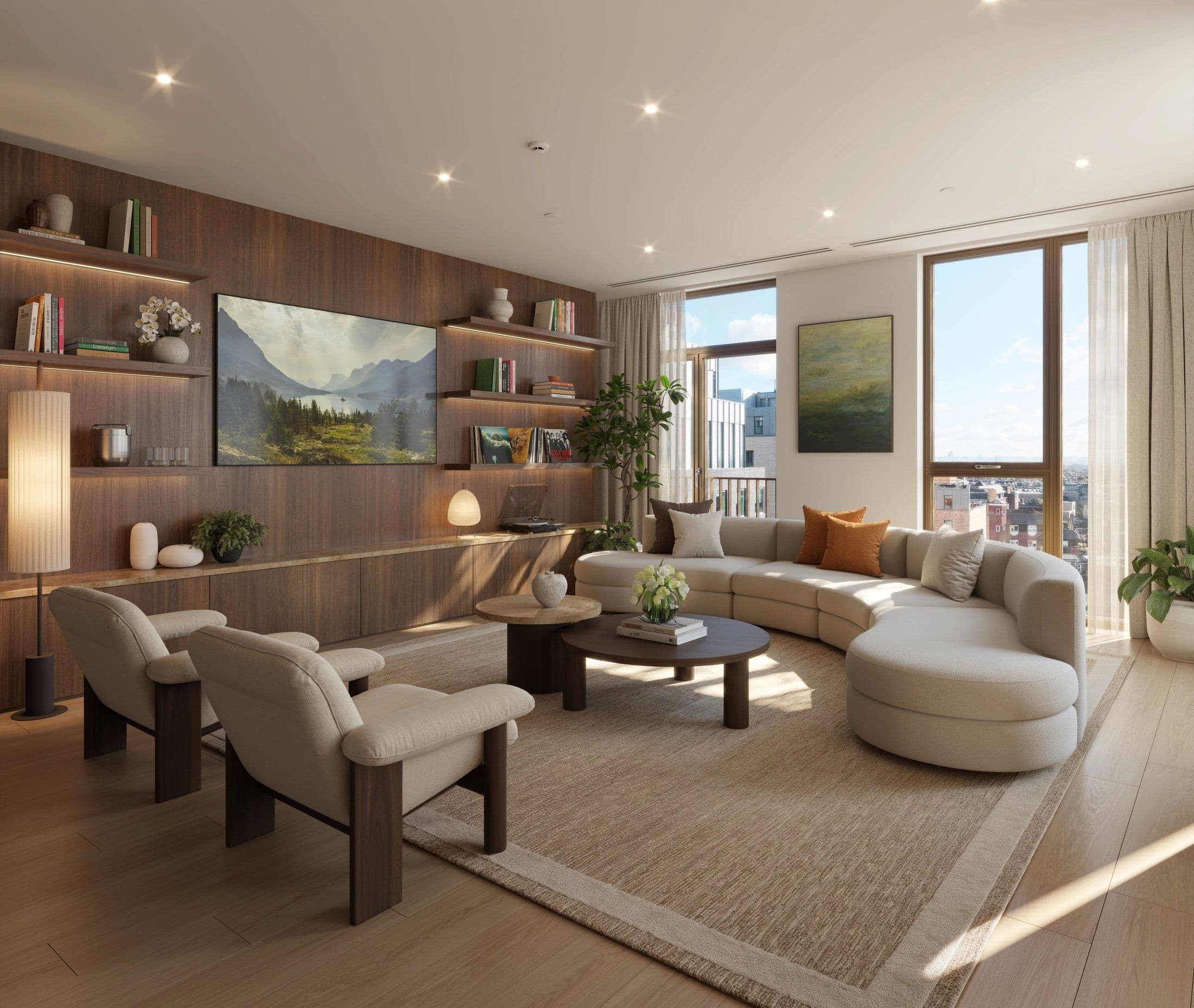 Wimbledon Bridge House — Living room