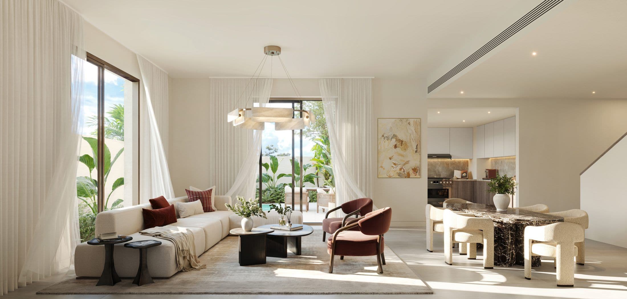 Yas Acres — The Orchids — Living dining
