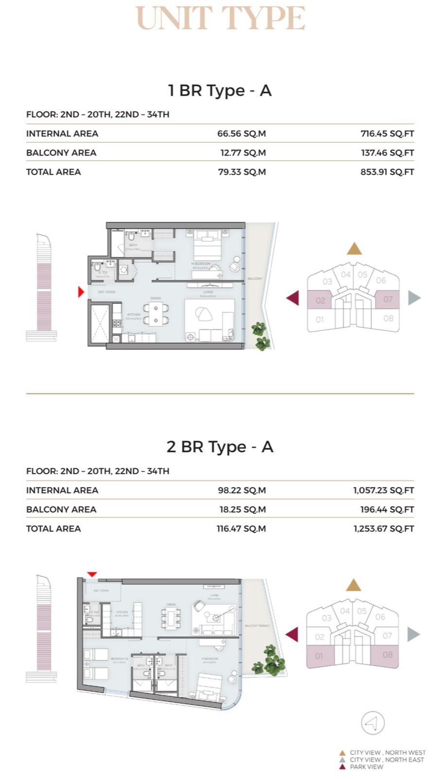 JOUD Residence — unit types and floor plans